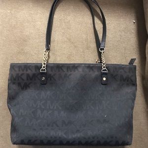 TRADED Black gold Michael Kors purse